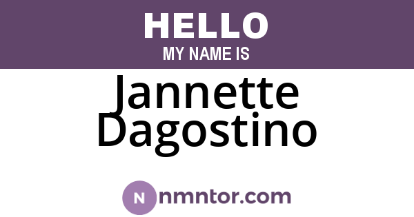 Jannette Dagostino