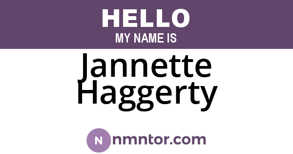 Jannette Haggerty