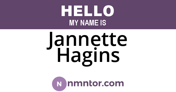 Jannette Hagins