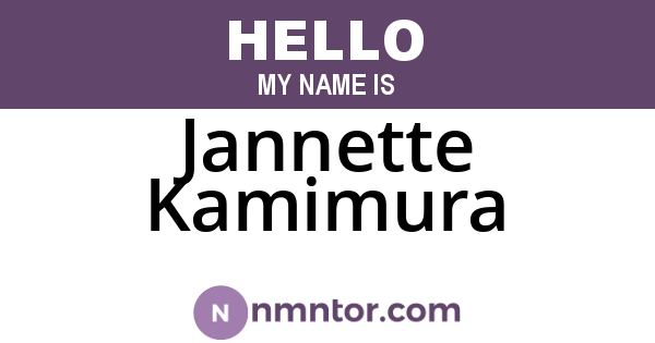 Jannette Kamimura