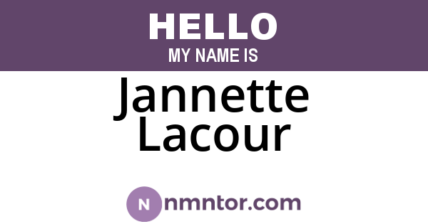 Jannette Lacour
