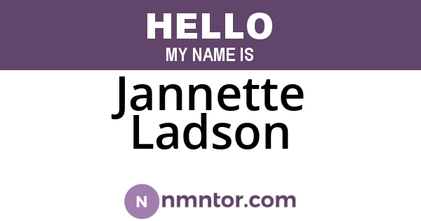 Jannette Ladson