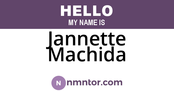 Jannette Machida