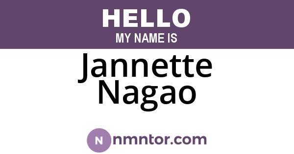 Jannette Nagao
