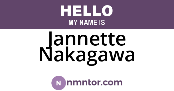 Jannette Nakagawa
