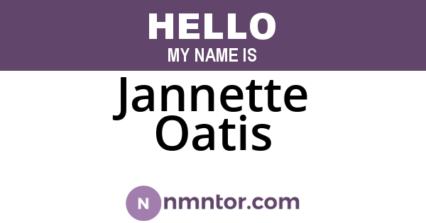 Jannette Oatis