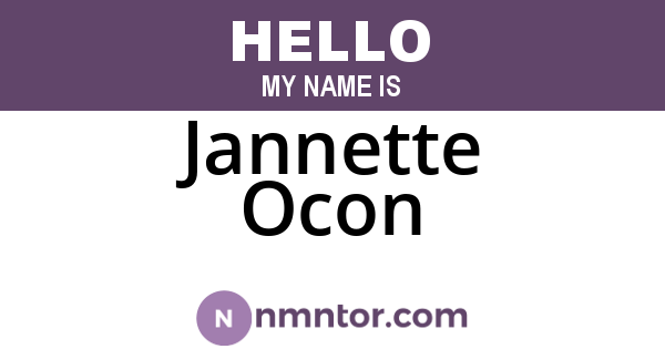 Jannette Ocon