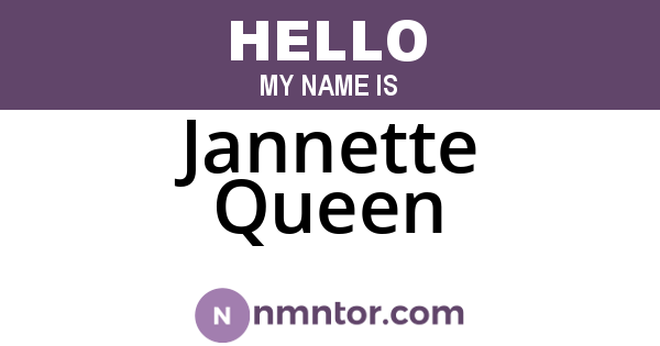 Jannette Queen