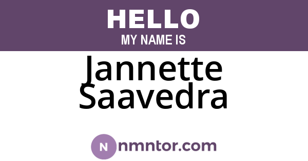 Jannette Saavedra