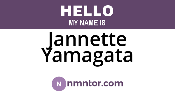 Jannette Yamagata
