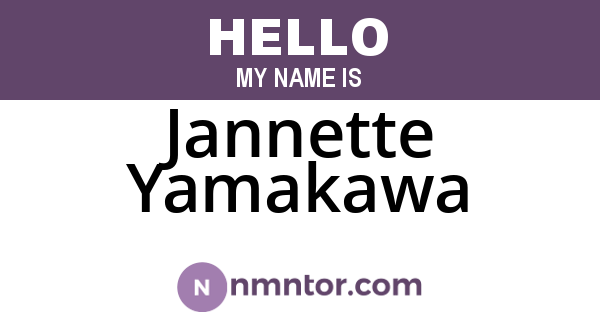 Jannette Yamakawa
