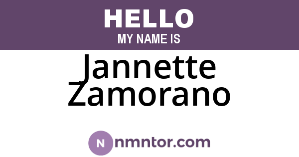 Jannette Zamorano