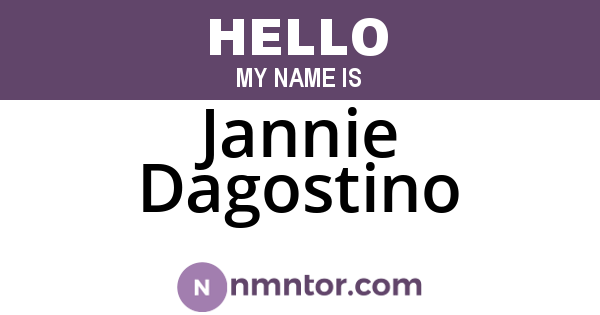 Jannie Dagostino