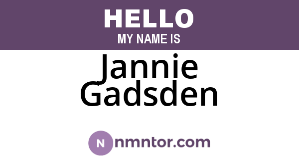 Jannie Gadsden