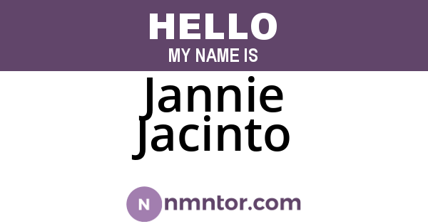 Jannie Jacinto