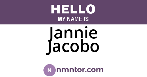 Jannie Jacobo