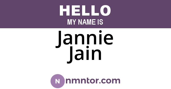 Jannie Jain