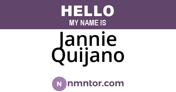 Jannie Quijano
