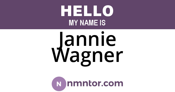 Jannie Wagner