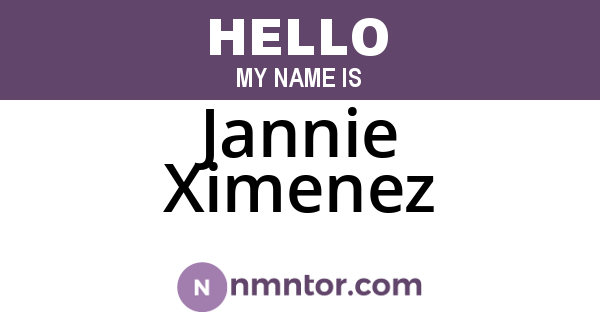 Jannie Ximenez