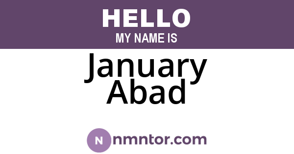 January Abad