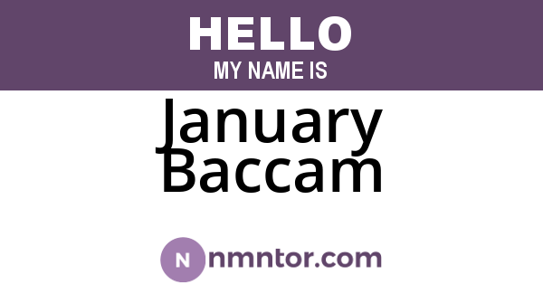 January Baccam