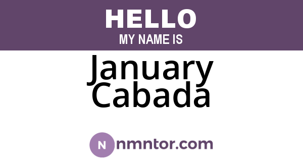 January Cabada