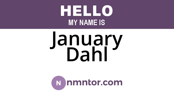 January Dahl