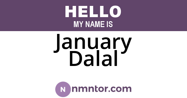 January Dalal