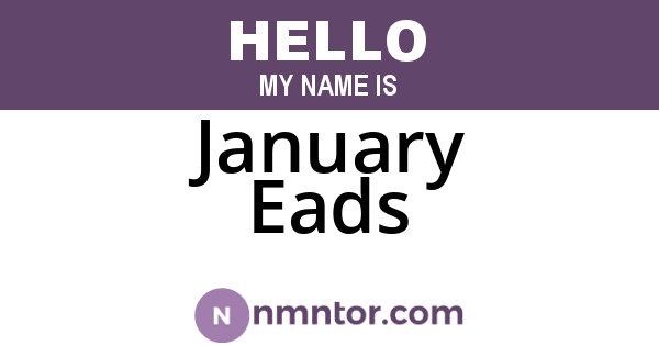 January Eads