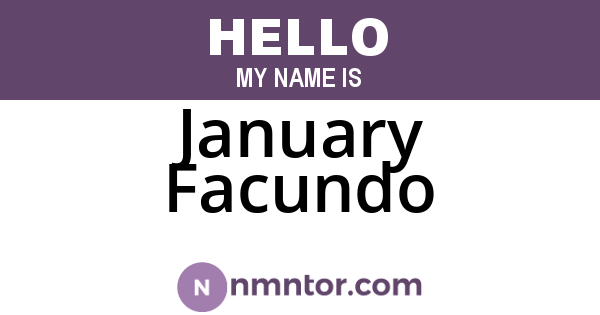 January Facundo