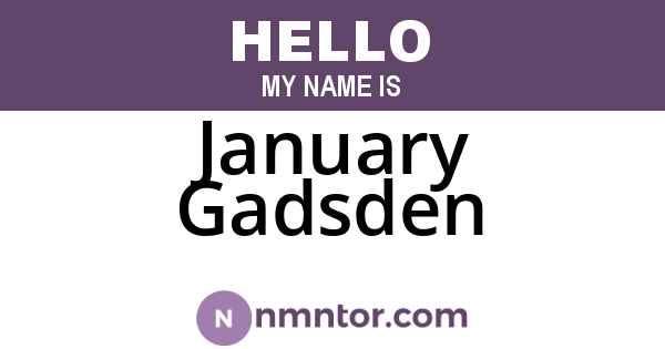 January Gadsden