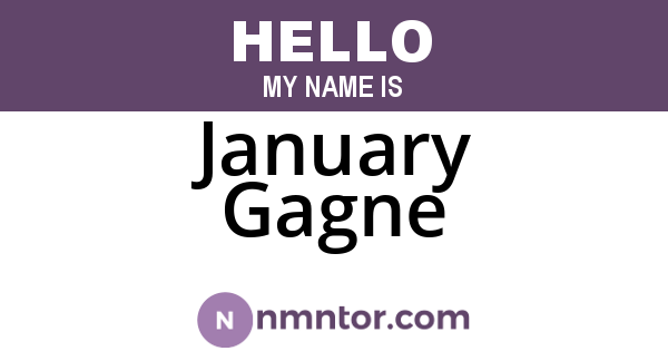 January Gagne