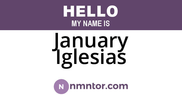 January Iglesias
