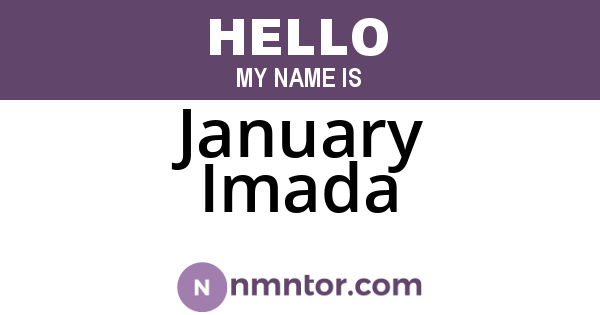 January Imada