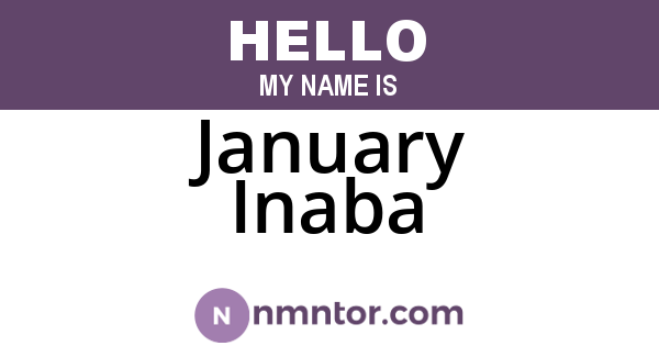 January Inaba