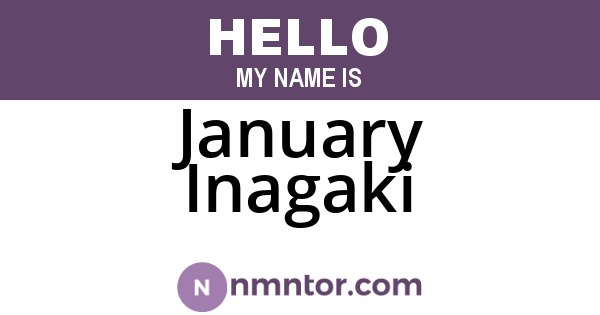 January Inagaki
