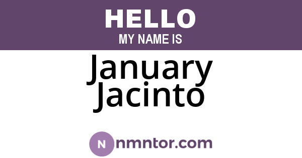January Jacinto