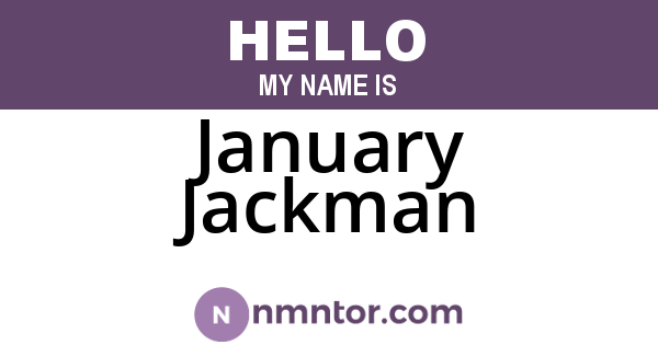 January Jackman