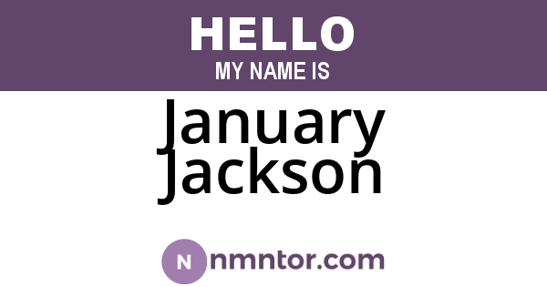January Jackson