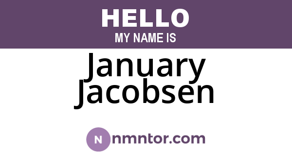 January Jacobsen