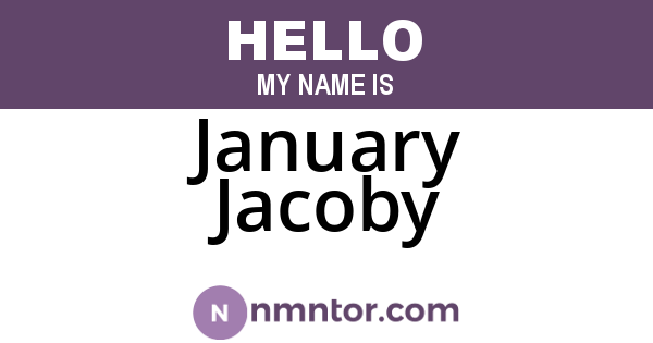 January Jacoby