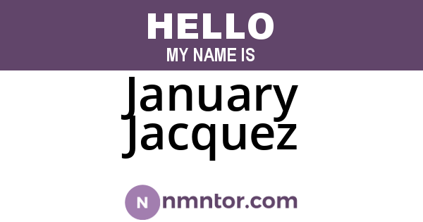 January Jacquez