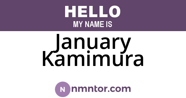 January Kamimura