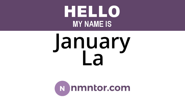January La