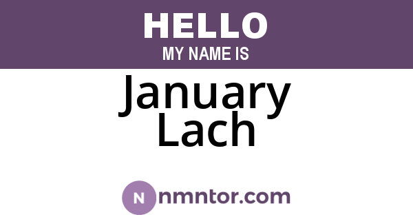 January Lach