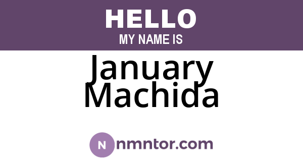 January Machida