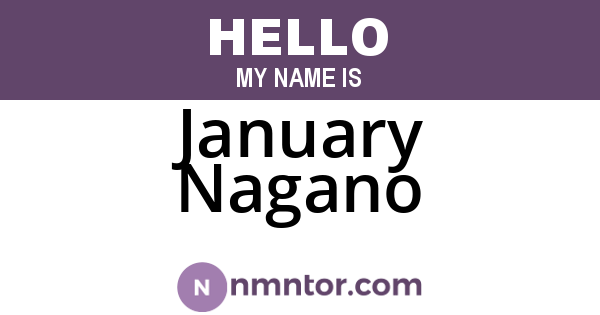 January Nagano