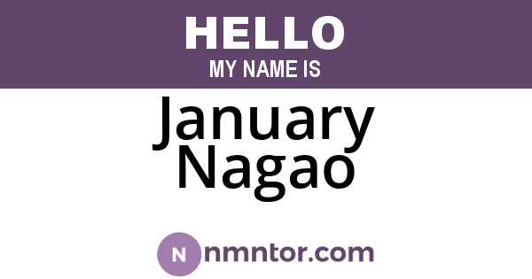 January Nagao