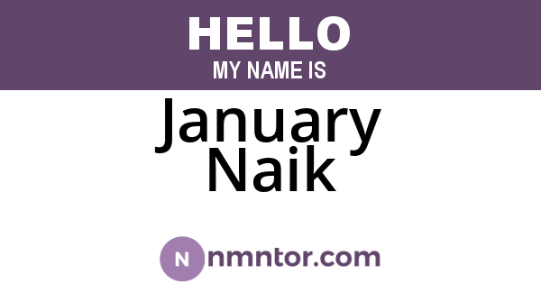 January Naik